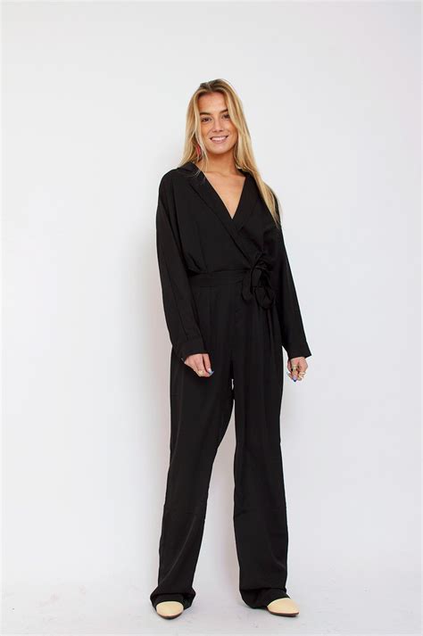 neo noir jumpsuit|neo noir new black blouse.